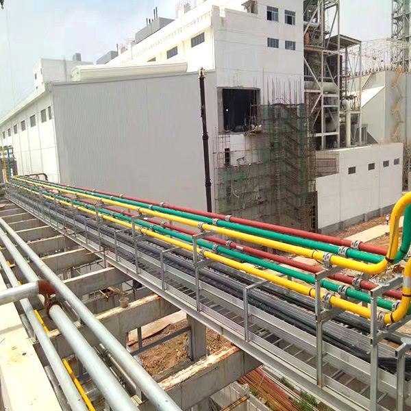 管型母線安裝現(xiàn)場(chǎng)